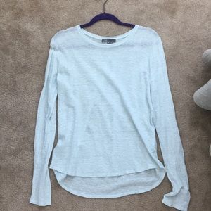 VINCE cotton/linen blend Top